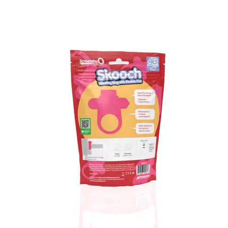 The Screaming O 4B Skooch Intimate Ring Strawberry Silicone