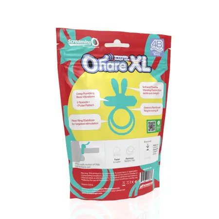 The Screaming O 4B Ohare XL Silicone Intimate Ring Vibrator Kiwi