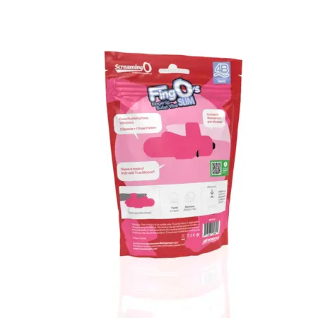 The Screaming O 4B FingO Slim Strawberry Intimate Finger Device