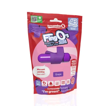 The Screaming O 4B FingO Slim Intimate Finger Device Grape