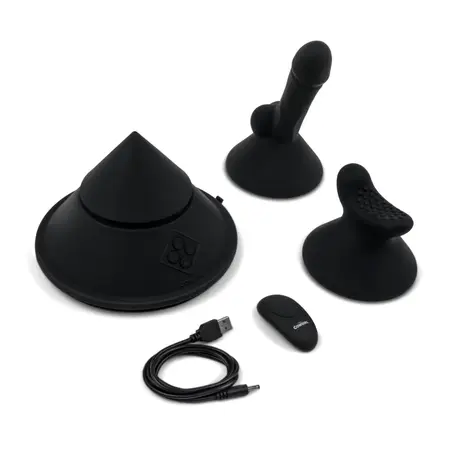 The Cowgirl Cone Intimate Machine Wireless Remote 20 Modes Black