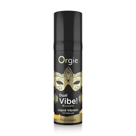 Orgie Dual Vibe Intimate Gel Pina Colada Flavor 15ml Kissable