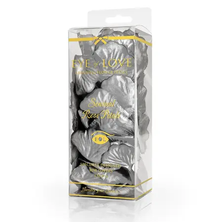Eye of Love Silver Decorative Synthetic Rose Petals, Stain-Free, 100 pcs