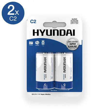 GP Super Alkalne C Baterije 1.5V LR14 Pakovanje od 2, Visoke Performanse