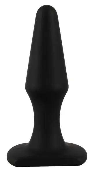 You2Toys Silikonski Analni Čep Suženog Oblika 10.5cm Meki Crni