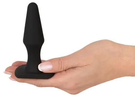 You2Toys Silikonski Analni Čep Suženog Oblika 10.5cm Meki Crni