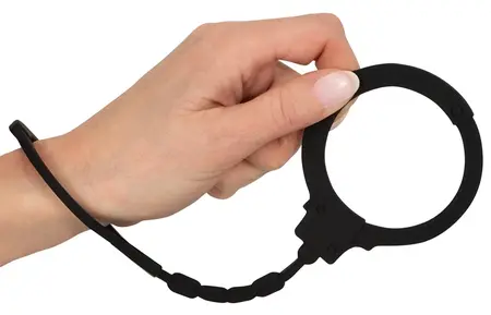 You2Toys Silicone Flexible Cuffs Black 25cm - Soft Adjustable Design