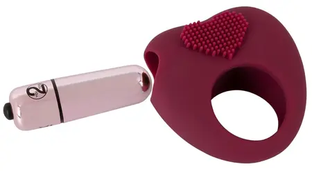 You2Toys Vibrating Ring Flexible Heart-Shaped Silicone, 6.5 cm