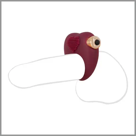 You2Toys Vibrating Ring Flexible Heart-Shaped Silicone, 6.5 cm