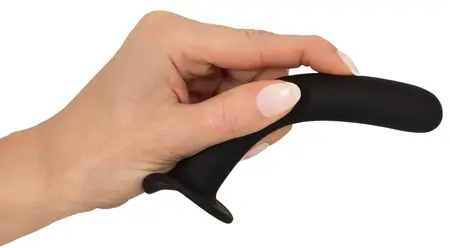 You2Toys Flexible Silicone Intimate Massager 12.6cm with Suction Cup Black