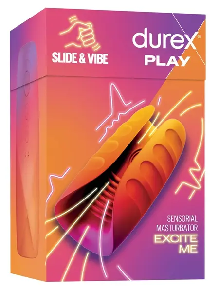 Durex Sensorial Ride & Vibe Intimate Silicone Device, 7 Vibration Modes, Black