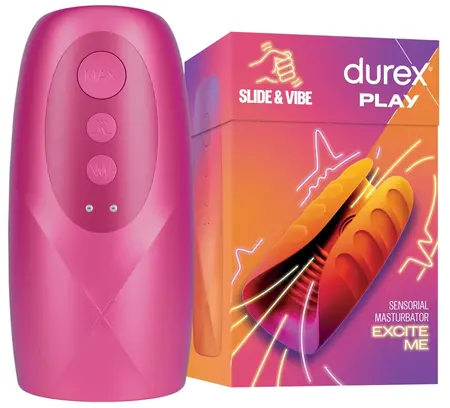 Durex Sensorial Ride & Vibe Intimate Silicone Device, 7 Vibration Modes, Black