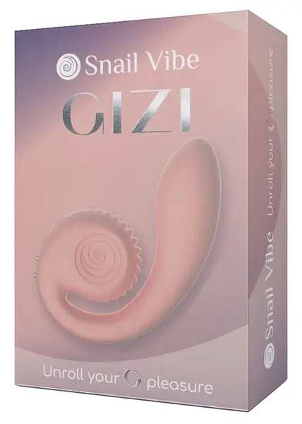 Snail Vibe Gizi Peachy Pink Dual-Motor Intimate Device Silicone 19cm