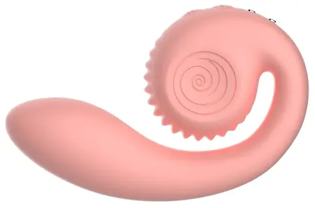 Snail Vibe Gizi Peachy Pink Dual-Motor Intimate Device Silicone 19cm