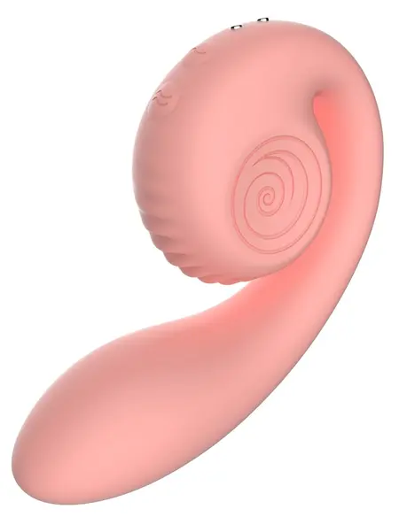Snail Vibe Gizi Peachy Pink Dual-Motor Intimate Device Silicone 19cm