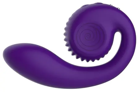Snail Vibe Gizi Purple Duo Vibrator - Compact, Flexible, Dual Motors