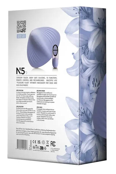 Rocks-Off NIYA 5 Fleksibilni Ležeći Intimni Masažer, Silikon, Roze