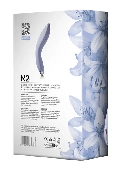 Rocks Off NIYA 2 Ergonomski Vodootporni Ležeći Vibrator, Punjenje