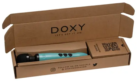 Doxy 3 USB-C Turquoise - High-Performance Body Massager, 28 cm