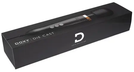 Doxy Die Cast Wand Matte Black & Gold - Premium Metal Massager 37cm