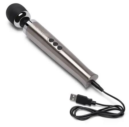 Le Wand Die Cast Rechargeable Silver Massage Wand - Compact & Powerful