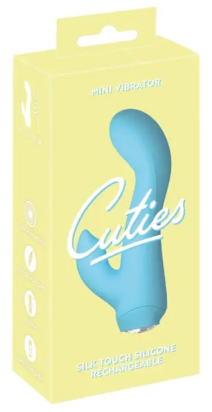 Cuties Mini Vibrator Plavi 4. Generacija - Kompaktni Dvostruki Soft Touch