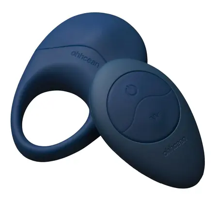 ohhhcean Ocean Blue Ring with Remote Control, Eco-Friendly Silicone, 7.5 cm