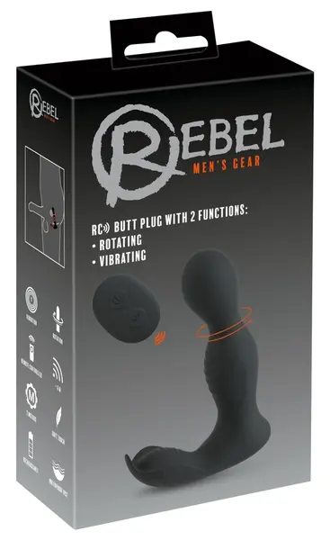 Rebel RC Analni Čep sa Dva Motora, Silikon, Crni 13.7cm USB Punjiv