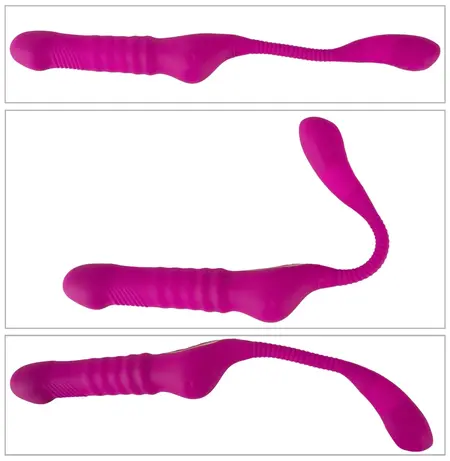 Javida 3 Function Dual Action Intimate Machine, Flexible, USB, Purple