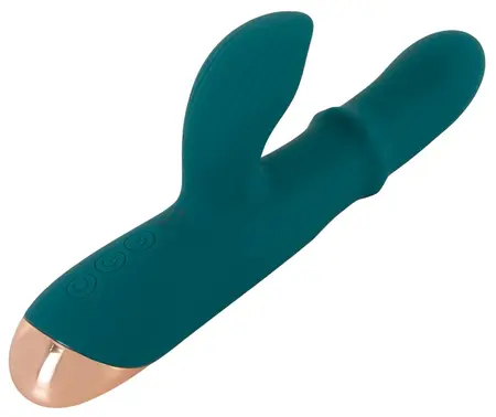 You2Toys Thumping Rabbit Vibrator sa Pokretnim Prstenom, Silikon, Roze, 22.7cm
