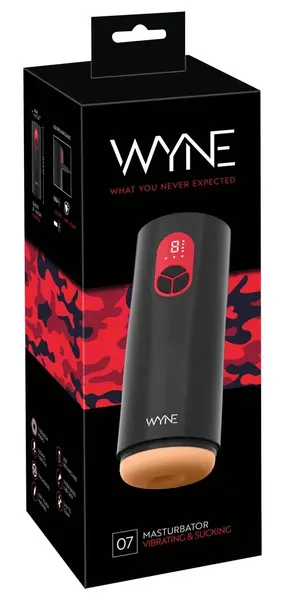 WYNE Model 07 Automatski Intimni Uređaj sa Usisom i Vibracijom, Crni
