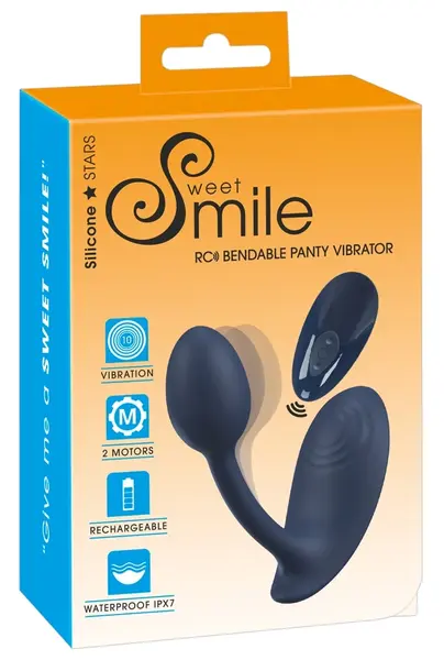 Sweet Smile Savitljivi RC Intimni Panty Vibrator, Silikon, USB, Roze