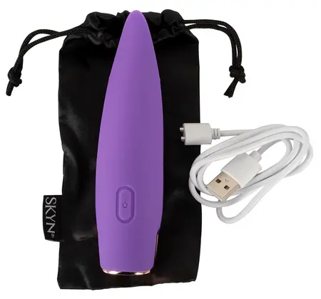 Skyn Caress Intimate Silicone Stimulator - Compact Dual-Tip, Waterproof