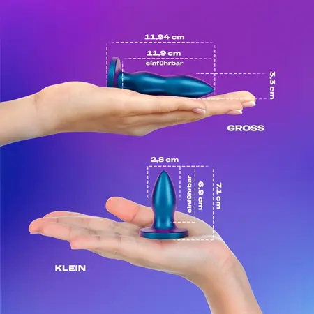 Durex Deep & Deeper Silicone Plug Duo Set, Two Sizes, Black