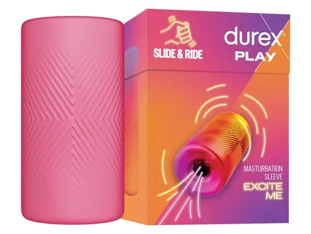 Durex Slide & Ride Intimate Sleeve Reusable TPE 10.5cm Transparent
