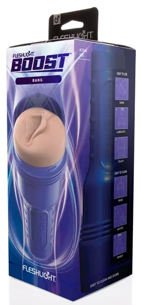 Fleshlight Boost Bang Dark intimna mašina sa kontrolom usisavanja, 24,8 cm
