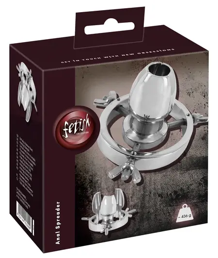 Fetish Collection Stainless Steel Adjustable Anal Spreader 6.4cm