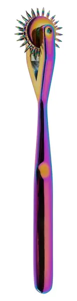 Fetish Collection Rainbow Double Pinwheel Metal Sensory Tool 16.5cm
