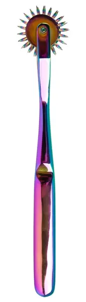 Fetish Collection Rainbow Double Pinwheel Metal Sensory Tool 16.5cm