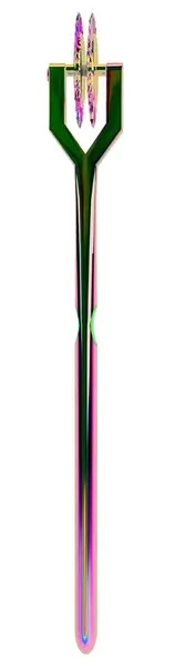Fetish Collection Rainbow Double Pinwheel Metal Sensory Tool 16.5cm