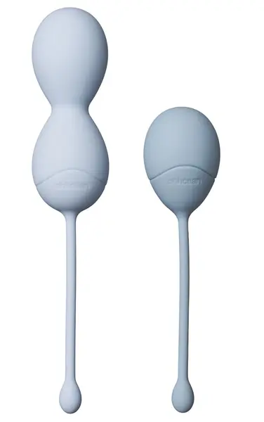 ohhcean Pleasure Balls Set Light Aqua Blue Eco-Friendly Silicone Duo