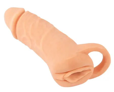 Nature Skin Extender Medium intimni extension & stimulacioni sistem, 18,5 cm