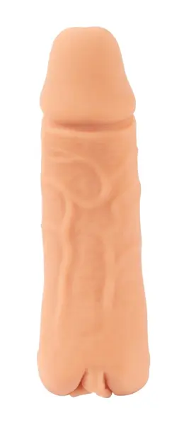 Nature Skin Extender Medium intimni extension & stimulacioni sistem, 18,5 cm