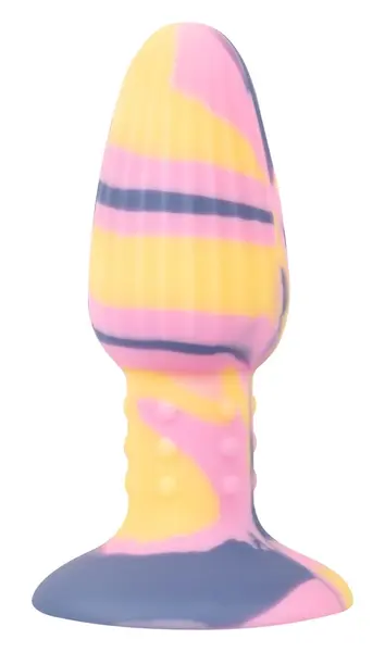 You2Toys Joy Tricolour Silicone Plug with Suction Base 11.5 cm