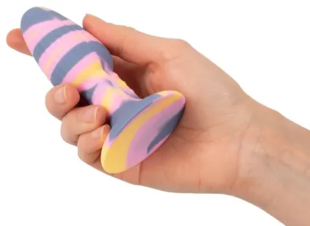 You2Toys Joy Tricolour Silicone Plug with Suction Base 11.5 cm