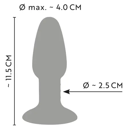 You2Toys Joy Tricolour Silicone Plug with Suction Base 11.5 cm