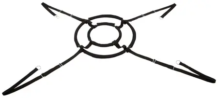 You2Toys Universal Support Swing Ring Adjustable 100kg Black Set