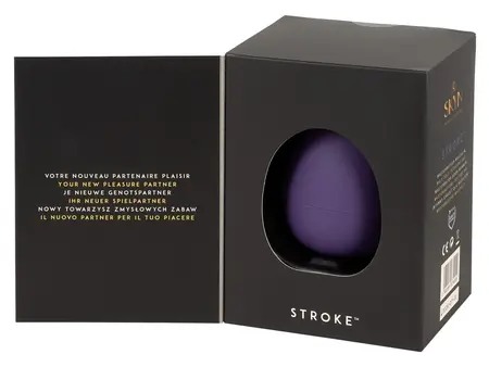 Skyn Stroke Compact Intimate Device with Flexible Sleeve and Lubricant