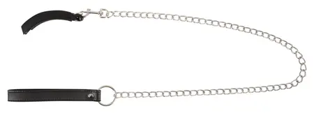 Bad Kitty Adjustable Intimate Clamp with Detachable Chain Leash, Black