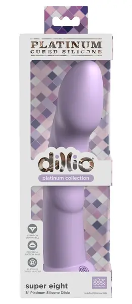 Dillio Platinum Super Eight 21cm Silikonski Intimni Uređaj Ljubičasta